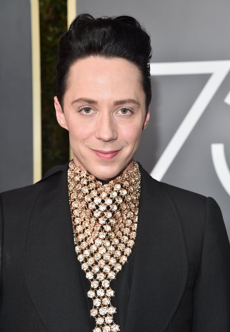 BEVERLY HILLS, CA - JANUARY 07:  Figure Skater Johnny Weir attends The 75th Annual Golden Globe Awards at The Beverly Hilton Hotel on January 7, 2018 in Beverly Hills, California.  (Photo by Alberto E. Rodriguez/Getty Images)