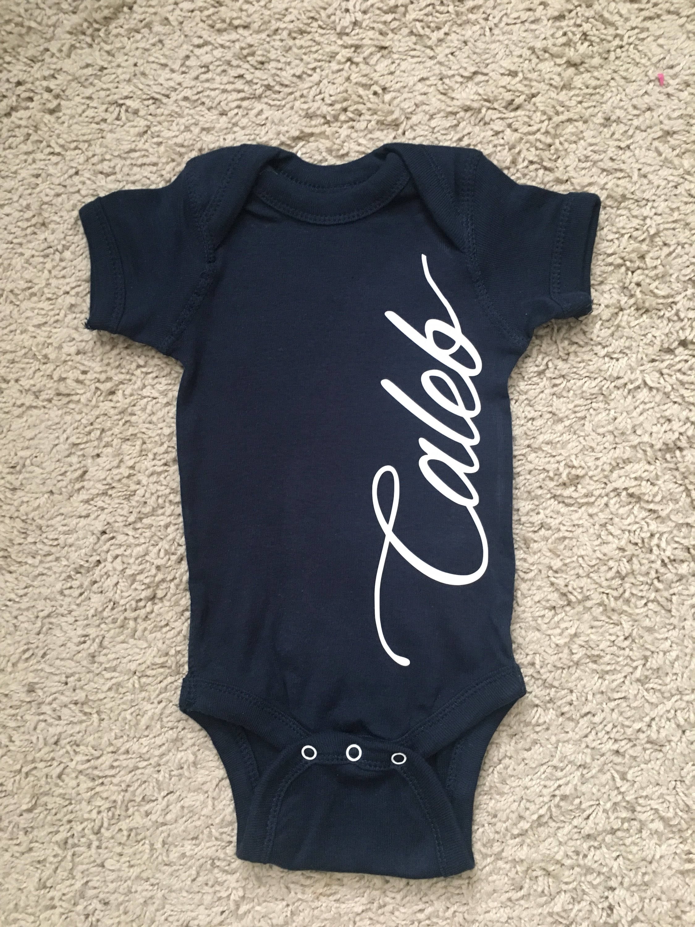 Baby store name onesie