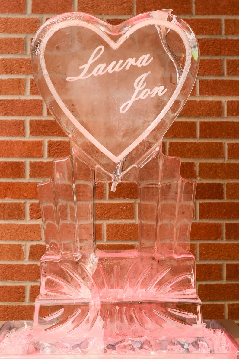 . . . Or go bold with a heart-shaped ice sculpture.