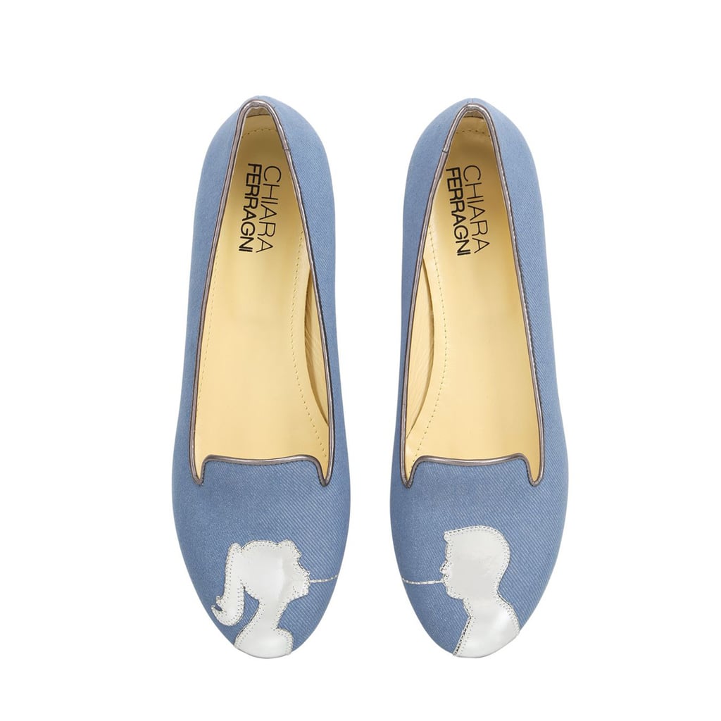 Chiara Ferragni Denim Flats