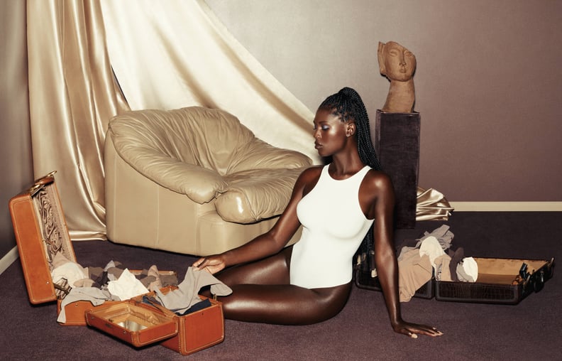 Jodie Turner-Smith Posing in the Skims 1-Year Anniversary Campaign