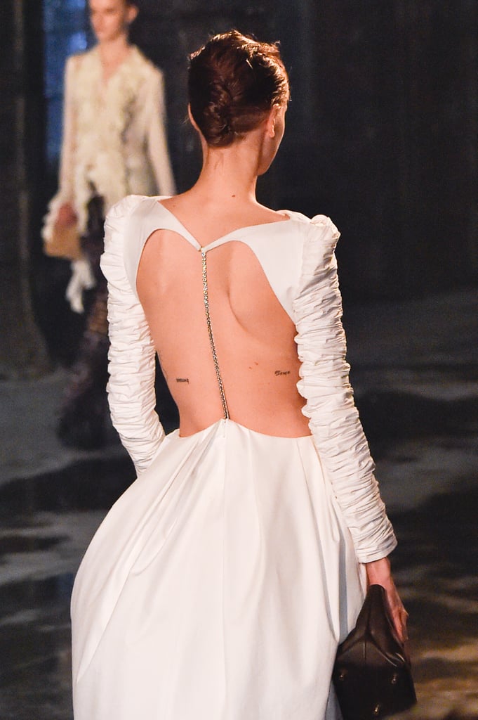 An Open-Back Dress on the Khaite Fall 2020 Runway at New York Fashion Week