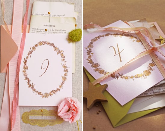Romantic Table Numbers