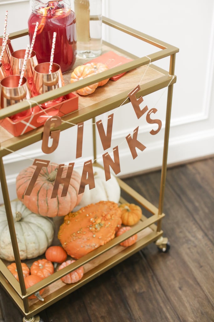 Decorated Bar Cart