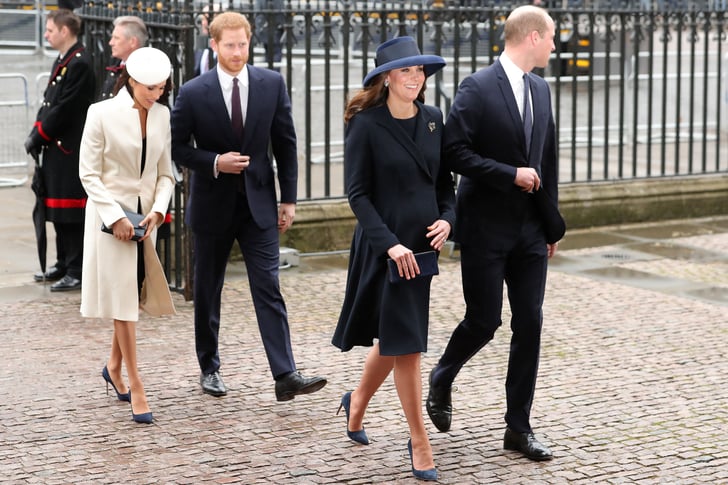 Kate Middleton and Meghan Markle Wore Matching Blue Heels | Meghan ...