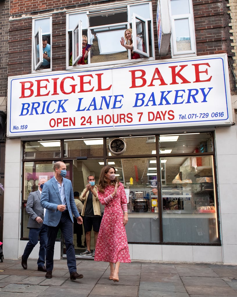 Kate Middleton's Red Dress at Muslim Centre and Beigel Bake