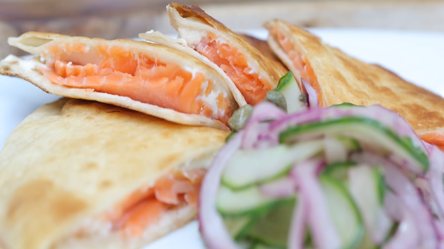 Smoked Salmon Quesadilla