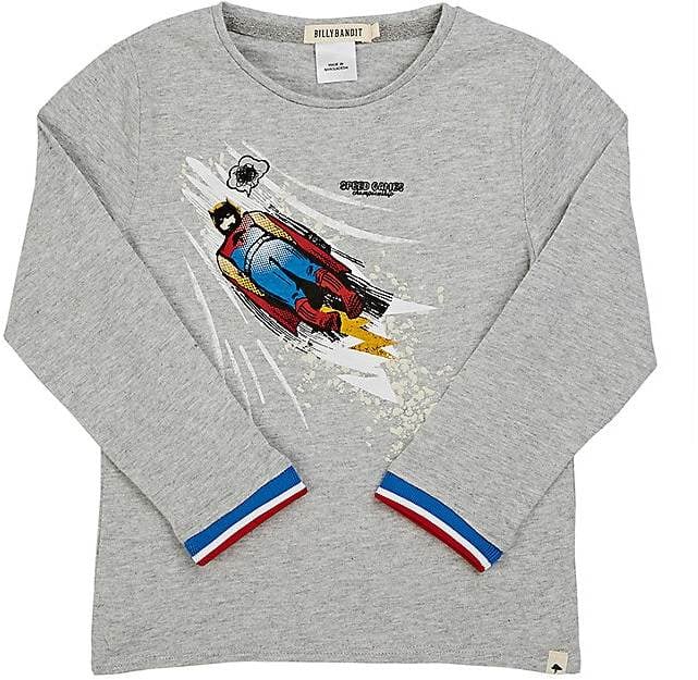 BillyBandit Superhero-Print Long-Sleeve T-Shirt