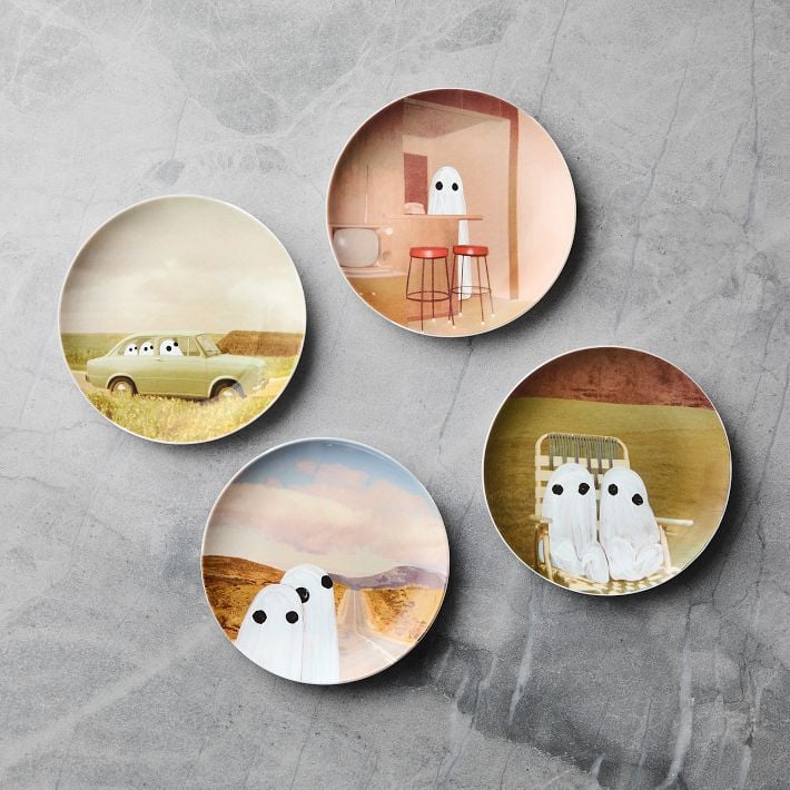 Ghosts Appetizer Plate Sets