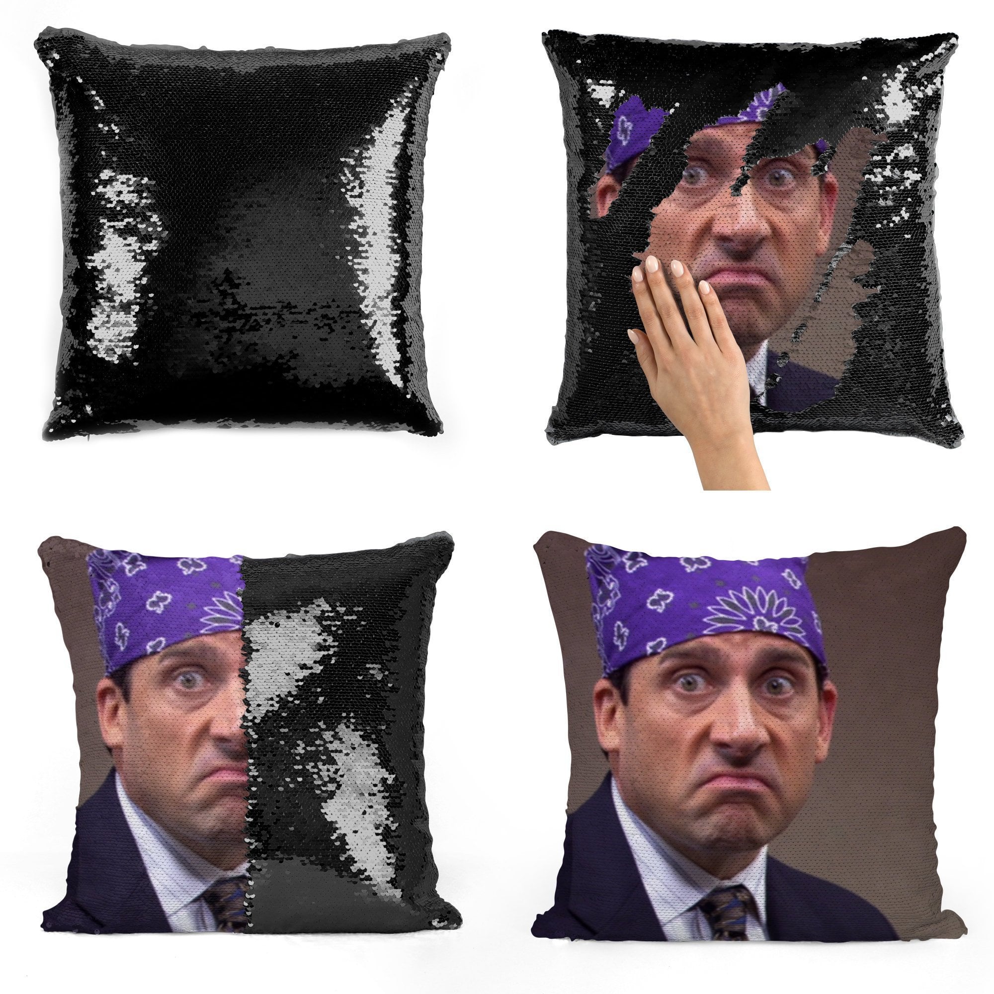 Dwight schrute sequin hotsell pillow