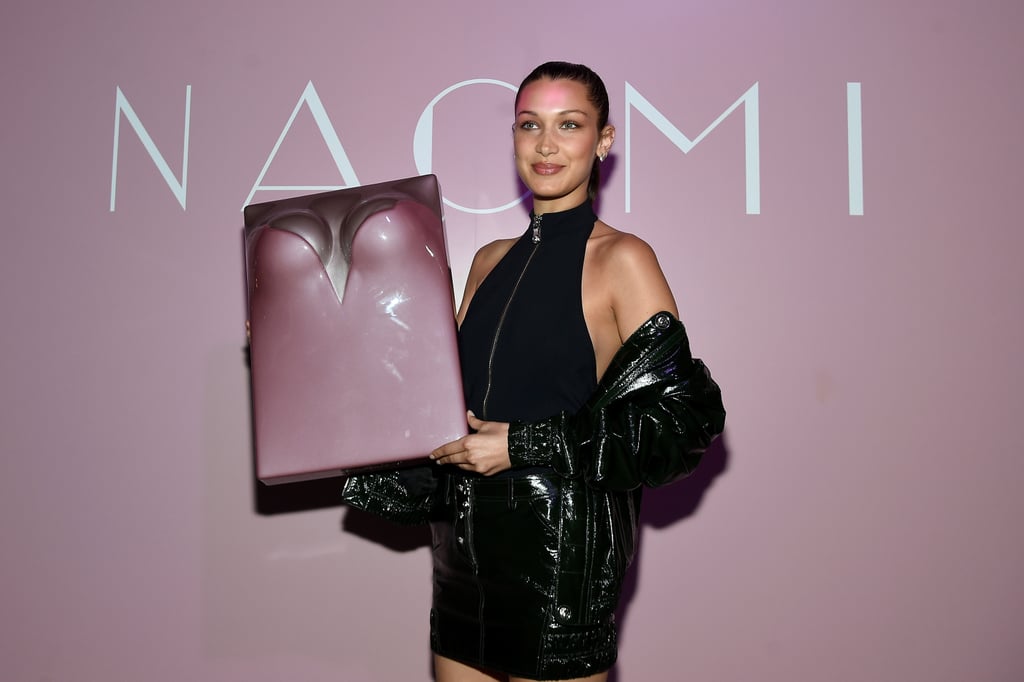 Bella Hadid Leather Outfit at Naomi Campbell's Party 2016