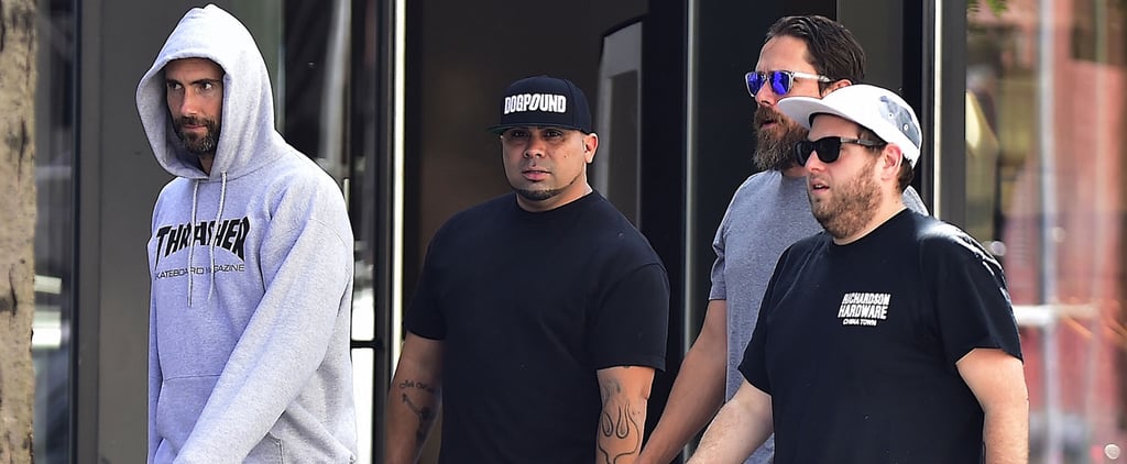 Jonah Hill and Adam Levine in NYC July 2016