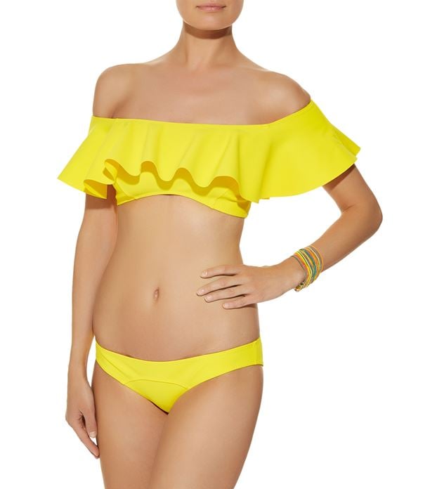 Lisa Marie Fernandez Mira Bandeau Ruffle Bikini