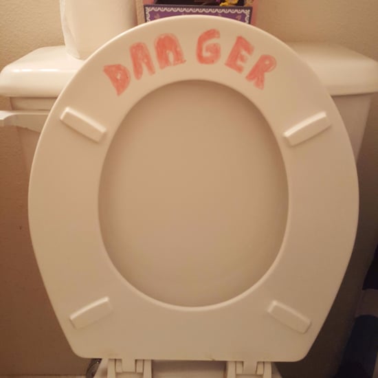 Girl's Hack For Dad Not Putting the Toilet Seat Down