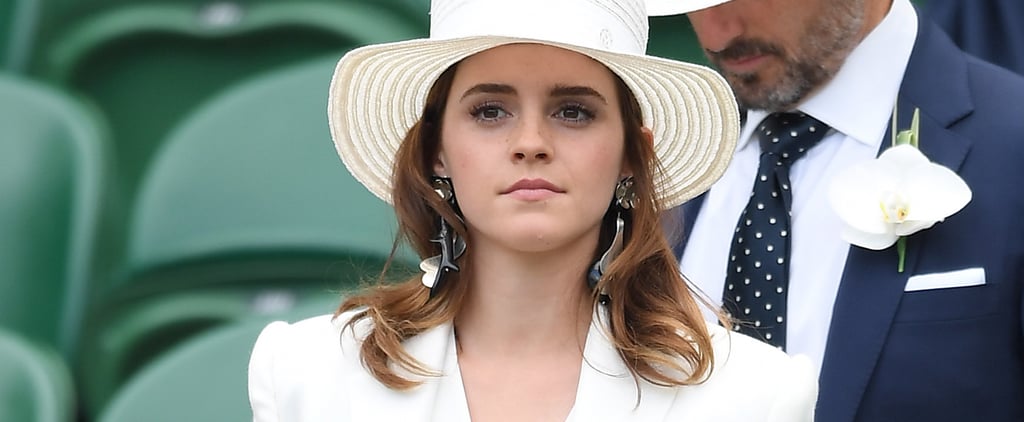 Emma Watson Ralph Lauren Wimbledon Outfit 2018