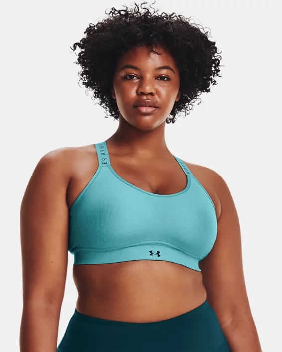Great For Cycling: Under Armour Infinity Mid Heather Cover Sports Bra, Under  Armour's Bi-Annual Sale Is Here, and the Deals Are Worth Shopping