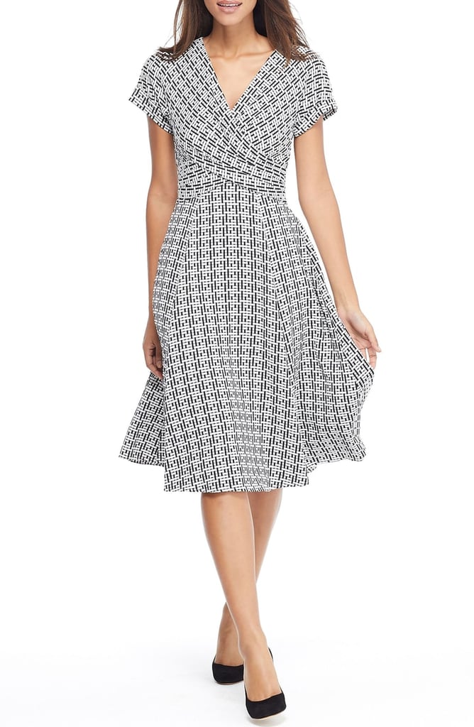 Gal Meets Glam Collection Carson Variegated Gingham Bow-Back Dress