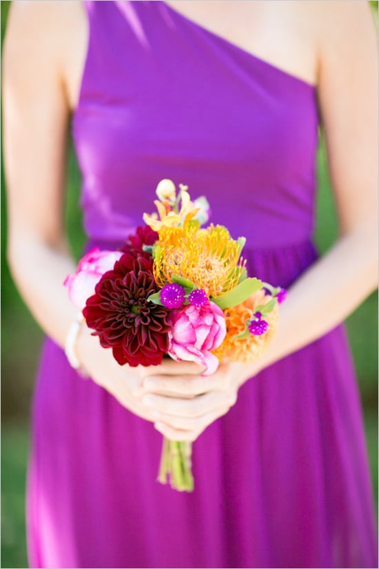 Bright Bridesmaid Dress