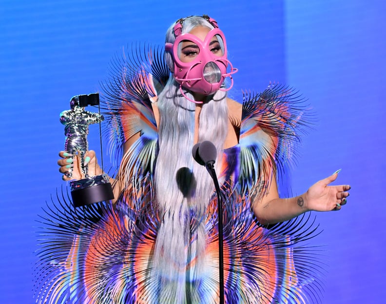 Lady Gaga's Pink Muzzle Mask at the 2020 VMAs