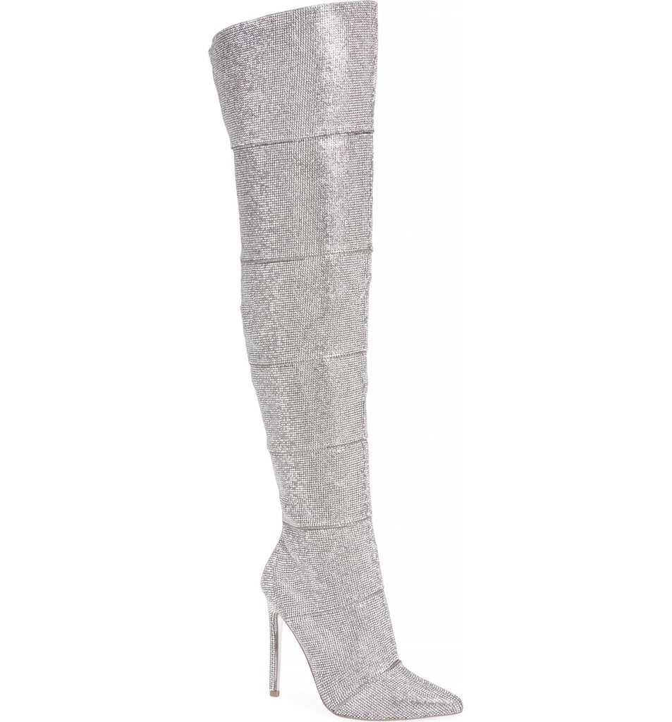 Steve Madden Wonder Crystal Embellished Over the Knee Boot