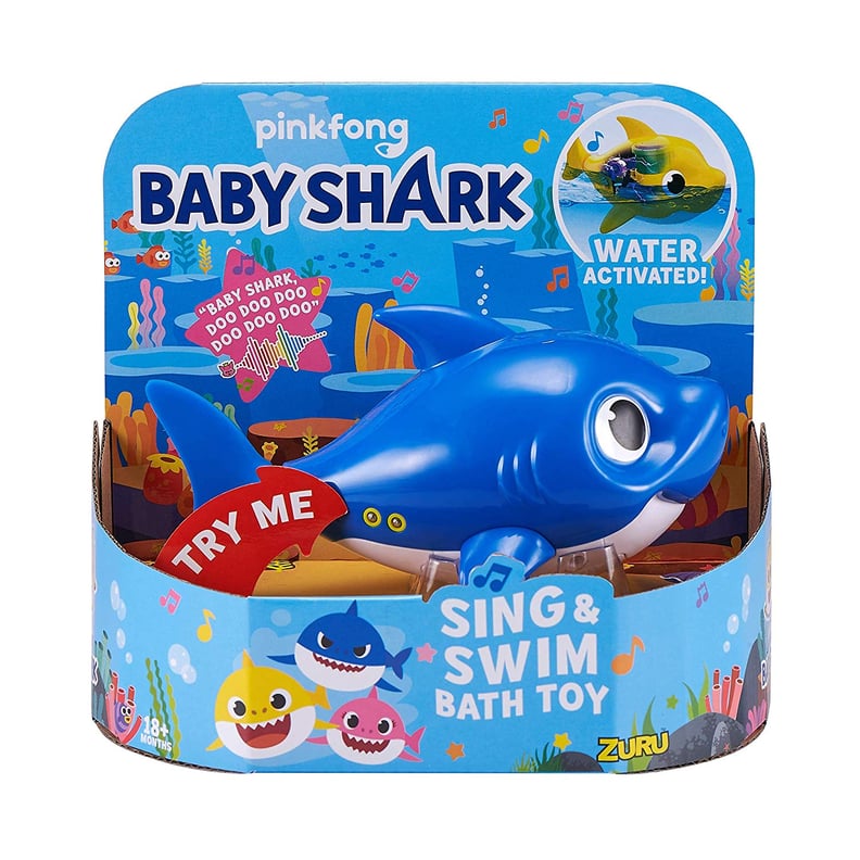 Robo Alive Junior Baby Shark Battery-Powered Sing and Swim Bath Toy — Daddy Shark