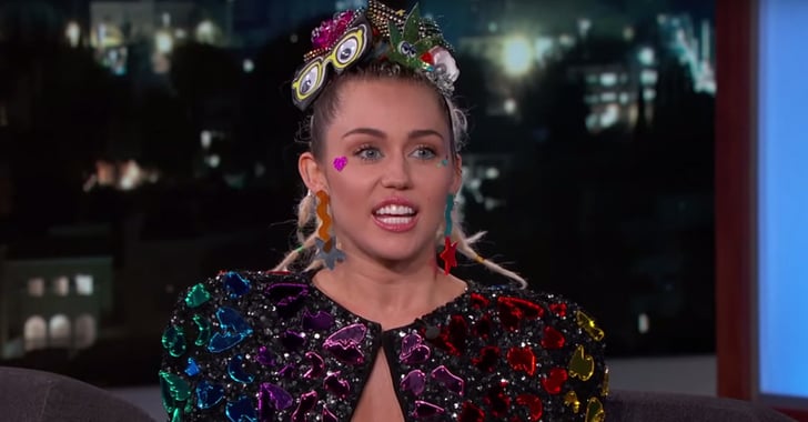 Miley Cyrus Outfit On Jimmy Kimmel Live 2015 Popsugar Fashion 4726