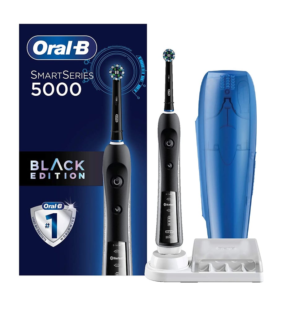 An Electric Toothbrush: Oral-B Pro 5000 Smartseries Electric Toothbrush With Bluetooth Connectivity