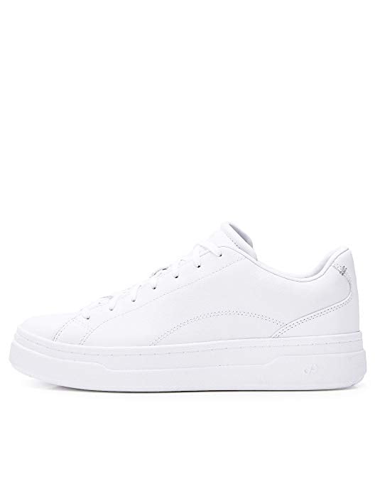 CARE OF by PUMA Leather Platform Low-Top Sneakers