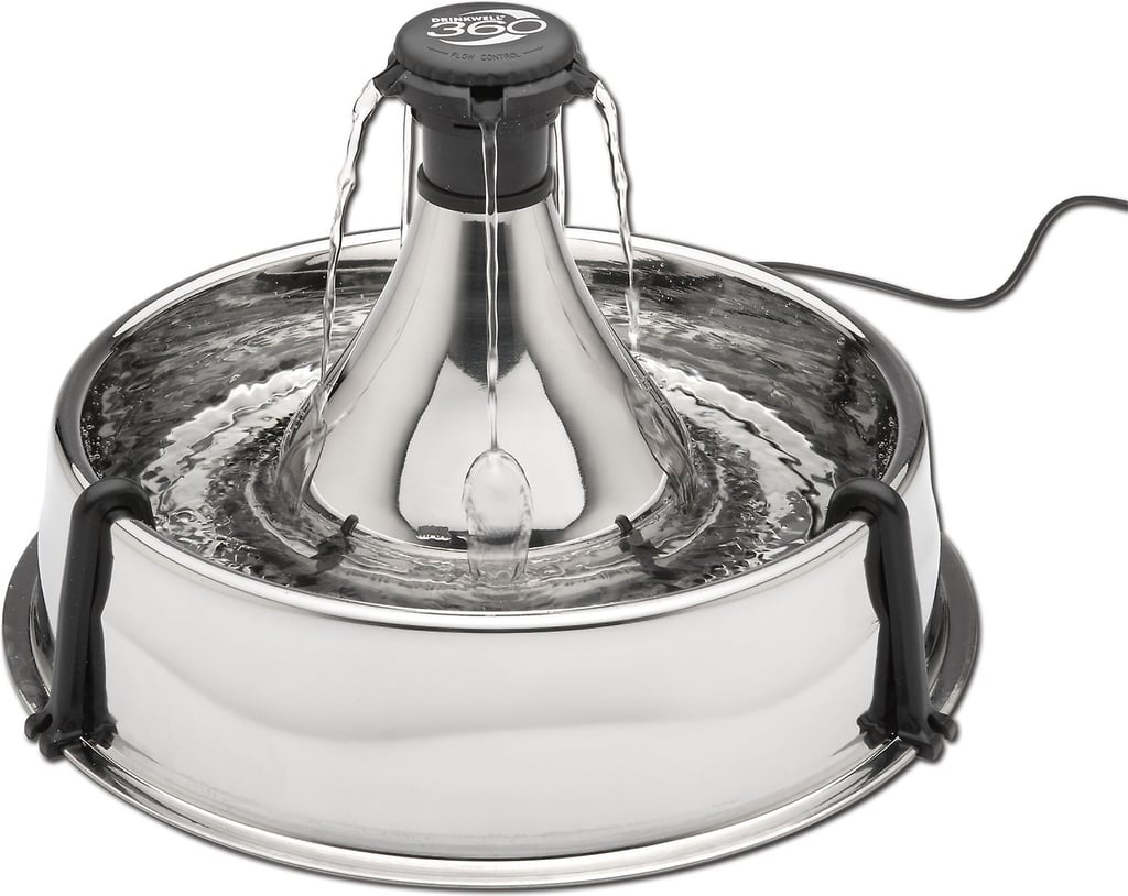 PetSafe Drinkwell Stainless 360 Multi-Pet Cat Water Fountain ($82)
The popular fountain creates a constant stream of filtered water for your pet that encourages them to drink. The foam filter keeps water clean from pet hair and debris, and the constant water circulation means it doesn't have to be changed every few hours.