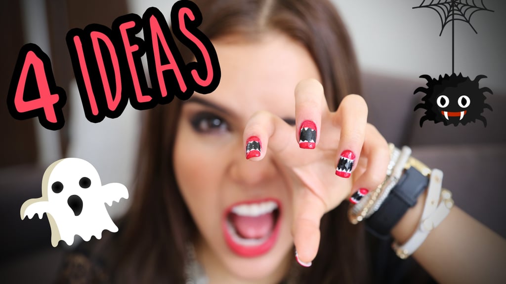 Monster Sugar Skull Fang And Spooky Eyeball Nails Make Your Halloween Costume Pop With One Of These Killer Nail Designs Popsugar Latina