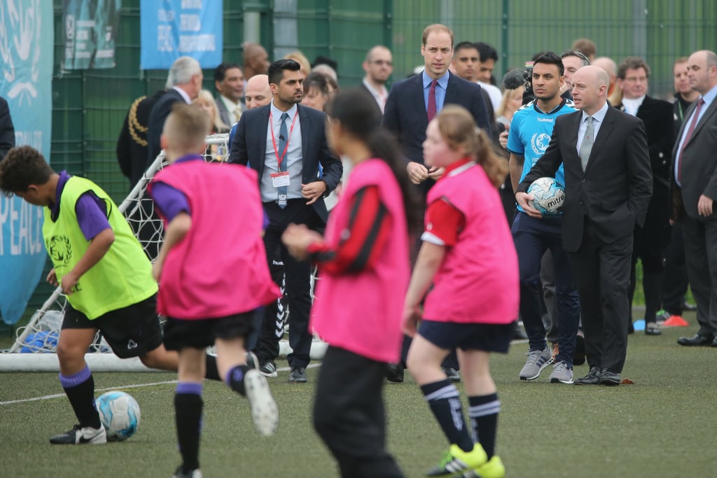 Prince William Playing Soccer December 2015