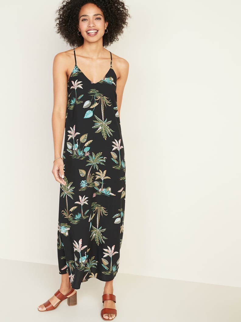 Old Navy Sleeveless V-Neck Maxi Shift Dress