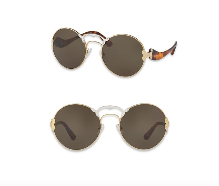 prada round catwalk 57mm sunglasses