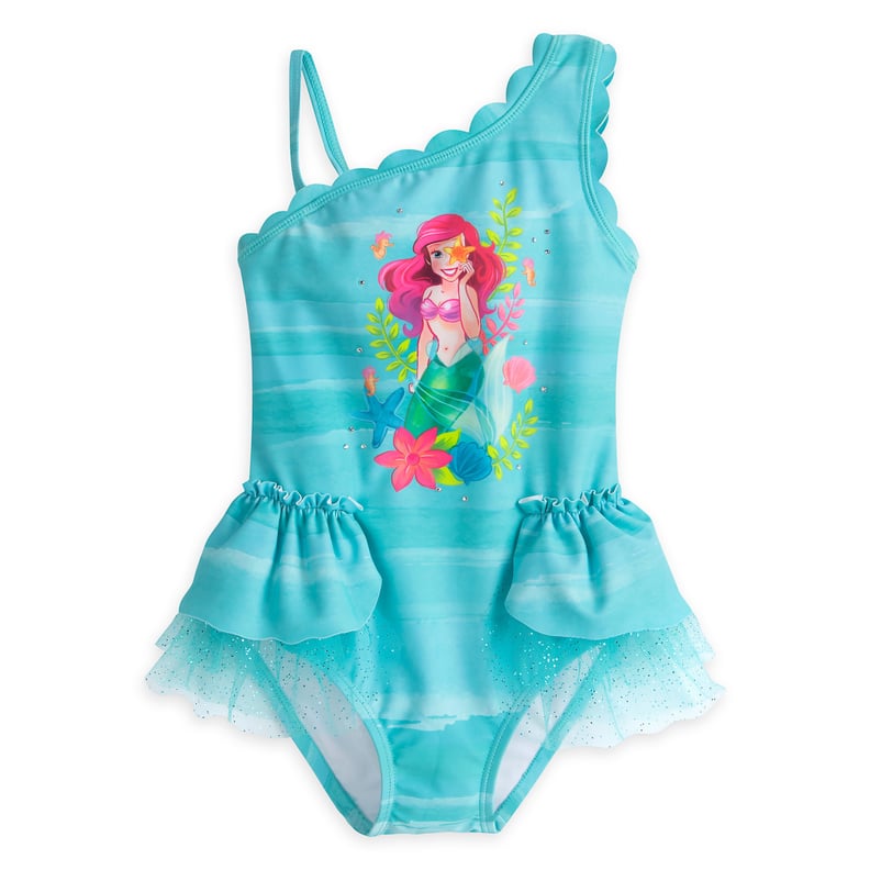 Little Mermaid Ariel Costume Tow Piece Swimsuit Push-up Padded