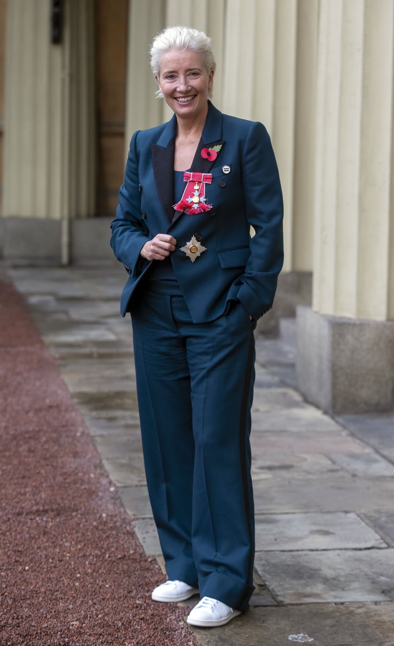 Emma Thompson Wore Sneakers to Buckingham Palace