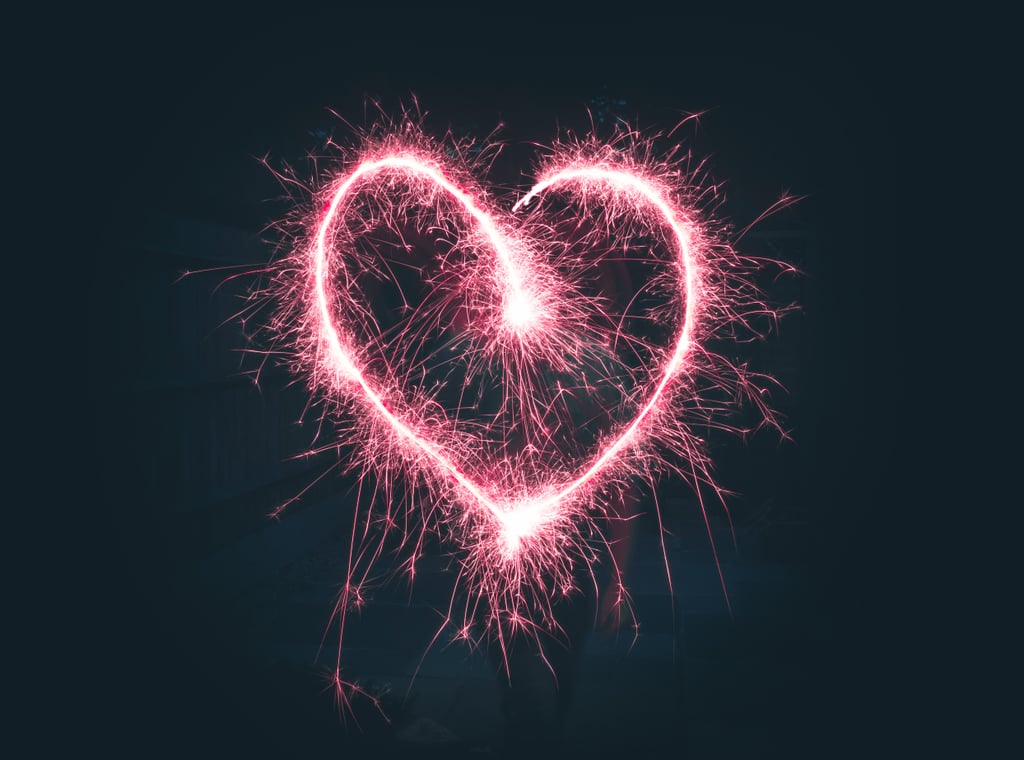 Neon Heart Zoom Background