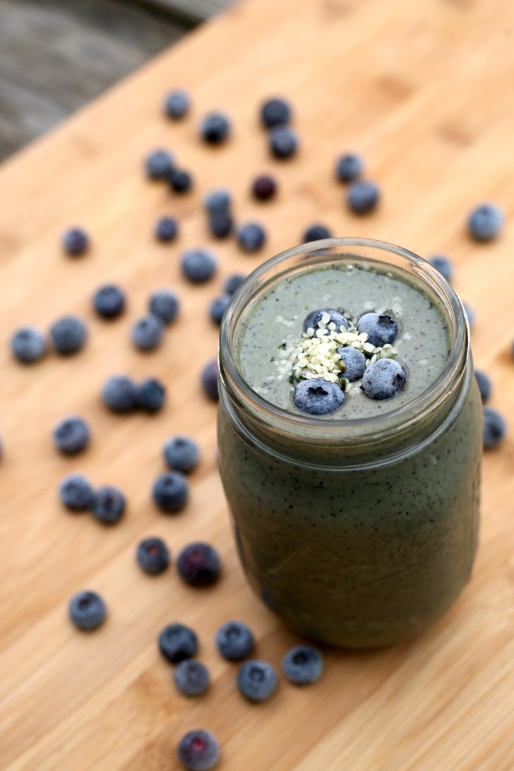 Banana Blueberry Hemp Seed Smoothie Best Snacks to Lose Belly Fat