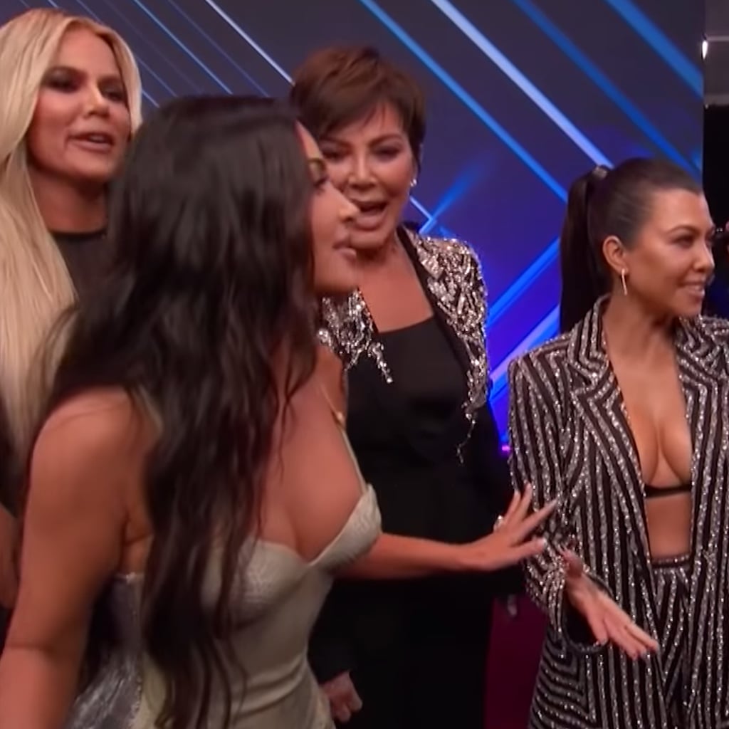 Kim Kardashian Interrupts Kourtney At People S Choice Awards Popsugar Celebrity