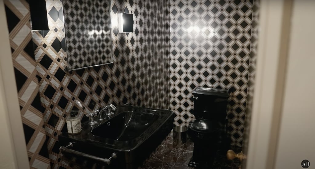 David Harbour and Lily Allen's Downstairs Bathroom