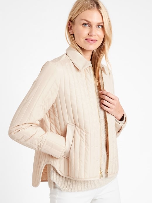 Banana Republic Water-Resistant Quilted Barn Jacket
