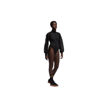 adidas Long Sleeve Bodysuit (Plus Size) - Black