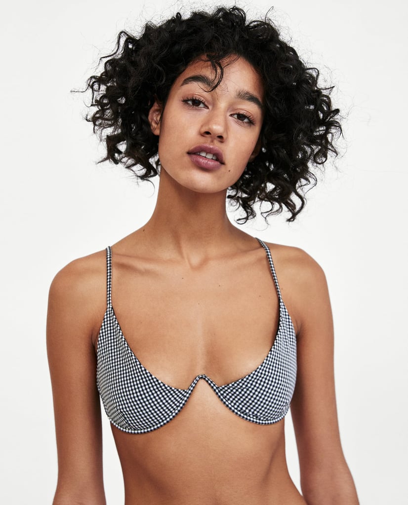 Zara Gingham Bikini Top