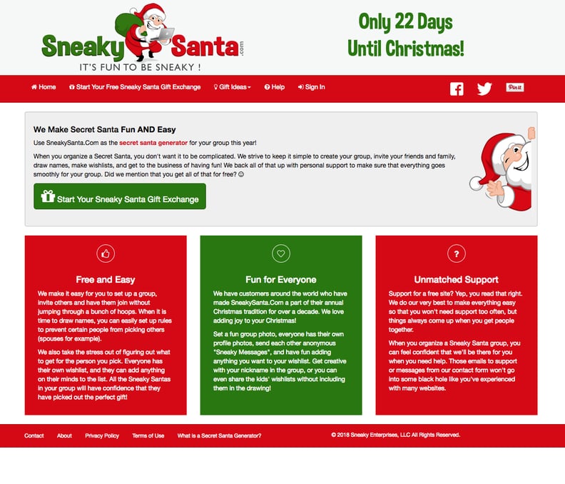 Secret Santa Picker: Sneaky Santa