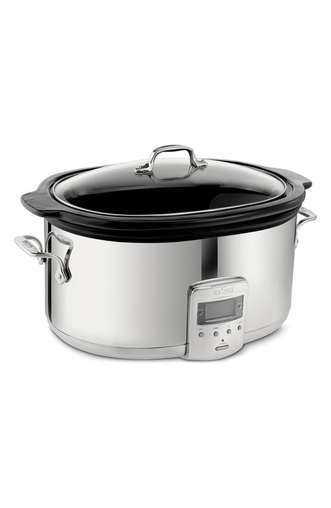 All-Clad 6 1/2-Quart Slow Cooker with Black Ceramic Insert