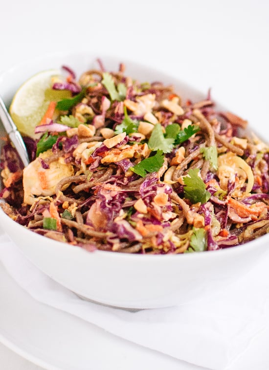 Peanut-Sesame Slaw With Soba Noodles