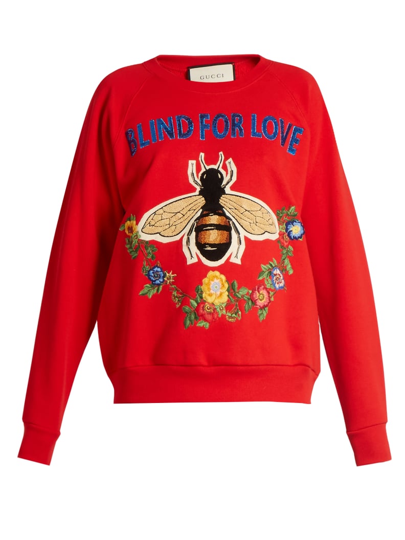 Gucci Bee and Floral Appliqué Sweatshirt