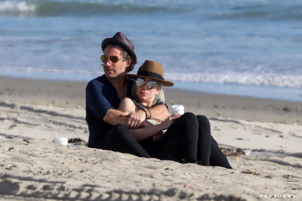 Lady Gaga and Christian Carino at the Beach March 2018 Lady Gaga and Christian Carino at the Beach March 2018