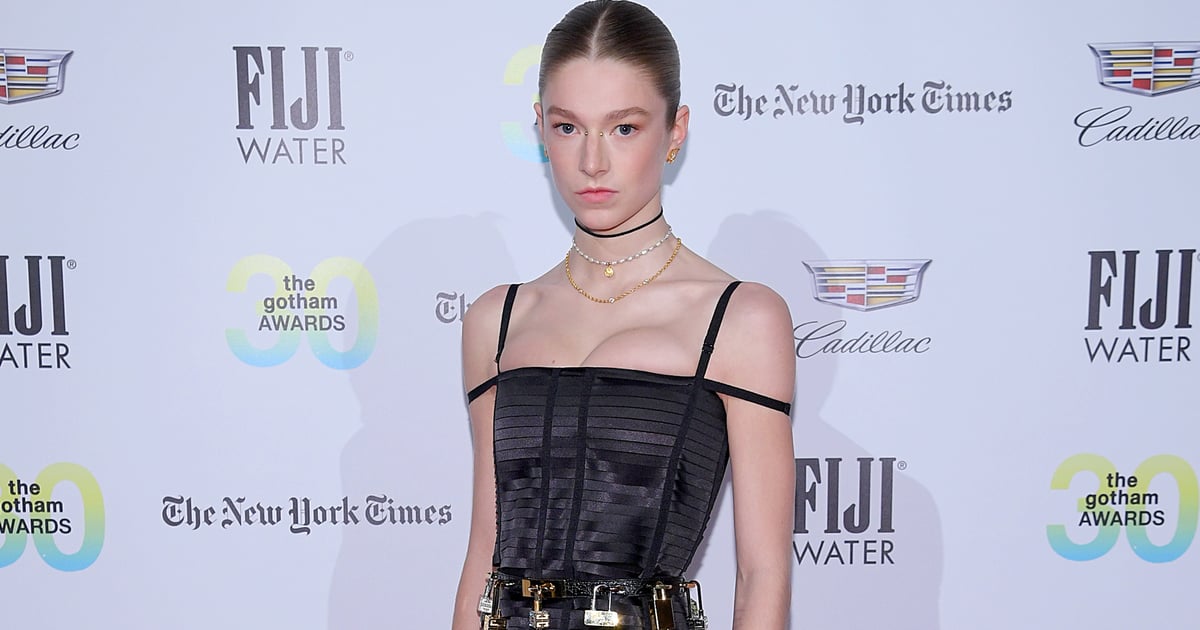 Hunter Schafer Wore Her Bustier Dress With Platform Boots – Jules Would Be Proud