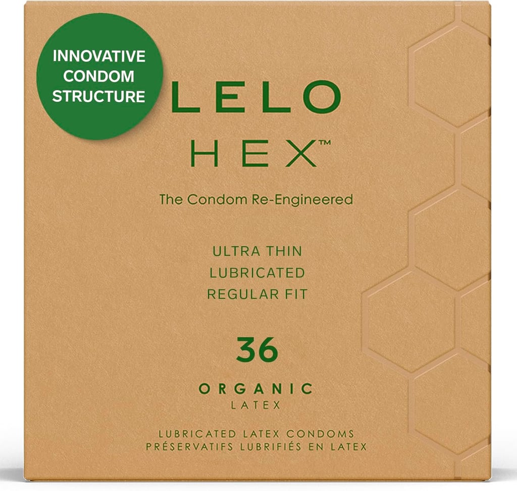Lelo Hex Organic Ultra Thin Condoms ($25, originally $30)
While these might look like your average pre-lubricated single-packet condoms, they are actually one of the most innovative designs on the market. Made with organically-sourced latex, the hexagonal structure allows for added grip and an ultra-thin feel.