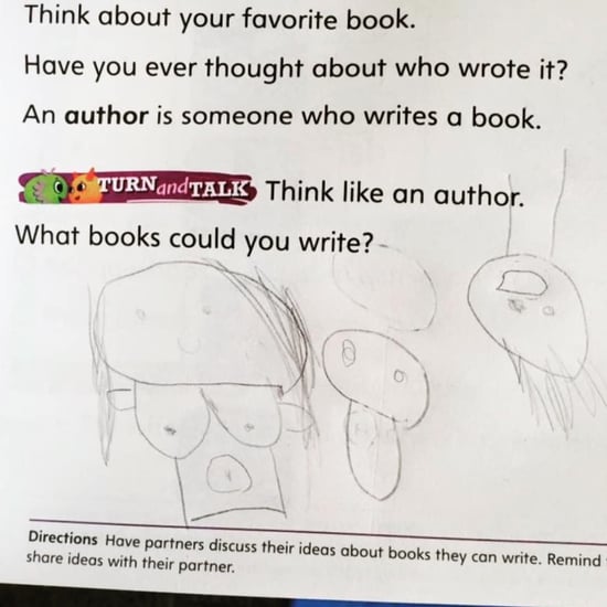 Kid Draws Funny Illustration of Her Mom Breastfeeding a Baby